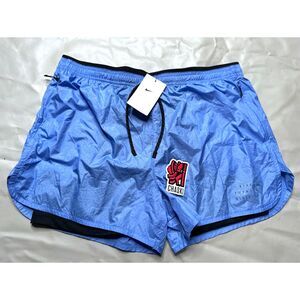 Nike Men’s XL Repel 2-n-1 Running 7" Shorts Blue Black FB8544 450 NEW